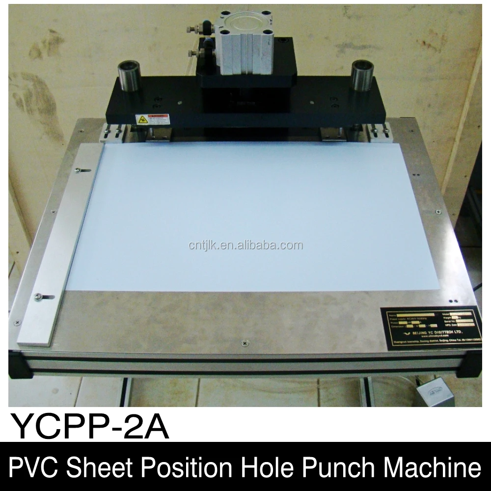 plastic inlay sheet position hole punch machine YCPP-2A
