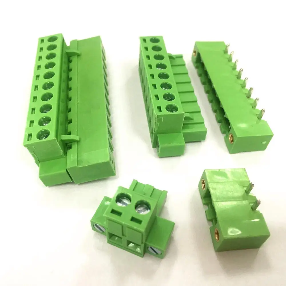 Screw Terminal Block2.5mm/3.5mm/3.81mm/5.0mm/5.08mm Pitch2 3 4 5 6 7 8 9 10 12 14 16 18 20pin Terminal Block Electrical