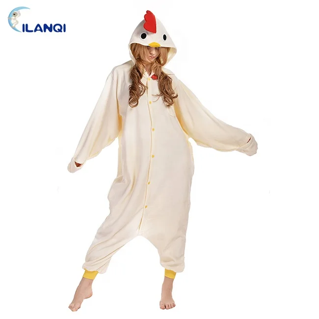 
Christmas Adult Polar Fleece One Piece animal Onesie Chicken Jumpsuit Pajamas 