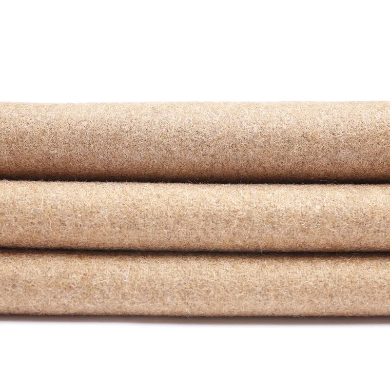 Melton wool polyester blended woolen fabric for winter overcoat