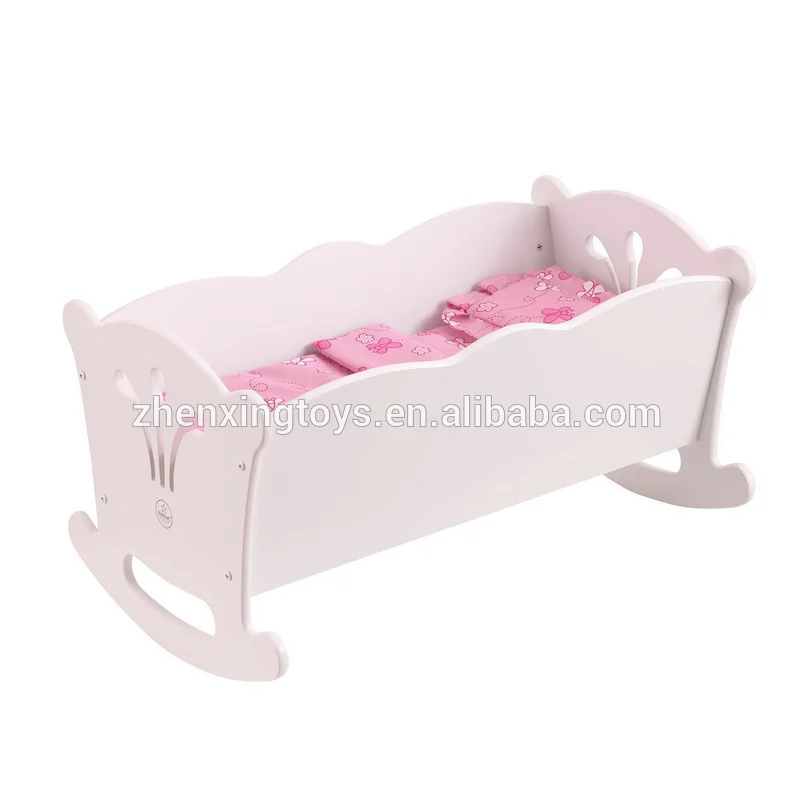 
18' pink baby doll bed, doll cardle 