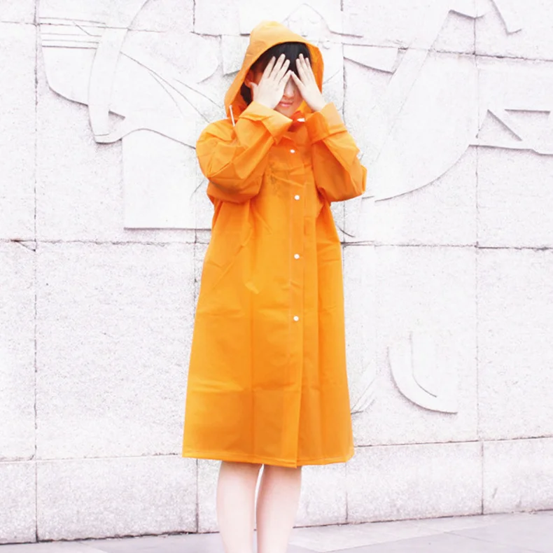 Рекламные открытый прозрачный EVA плащ прогулки