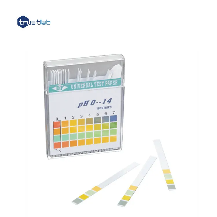 High quality rapid 100 strips/box 1-14 universal type indicator test ph paper