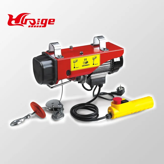 Mini Wire Rope Electric Motor Winch Trolley with Monorail Trolley
