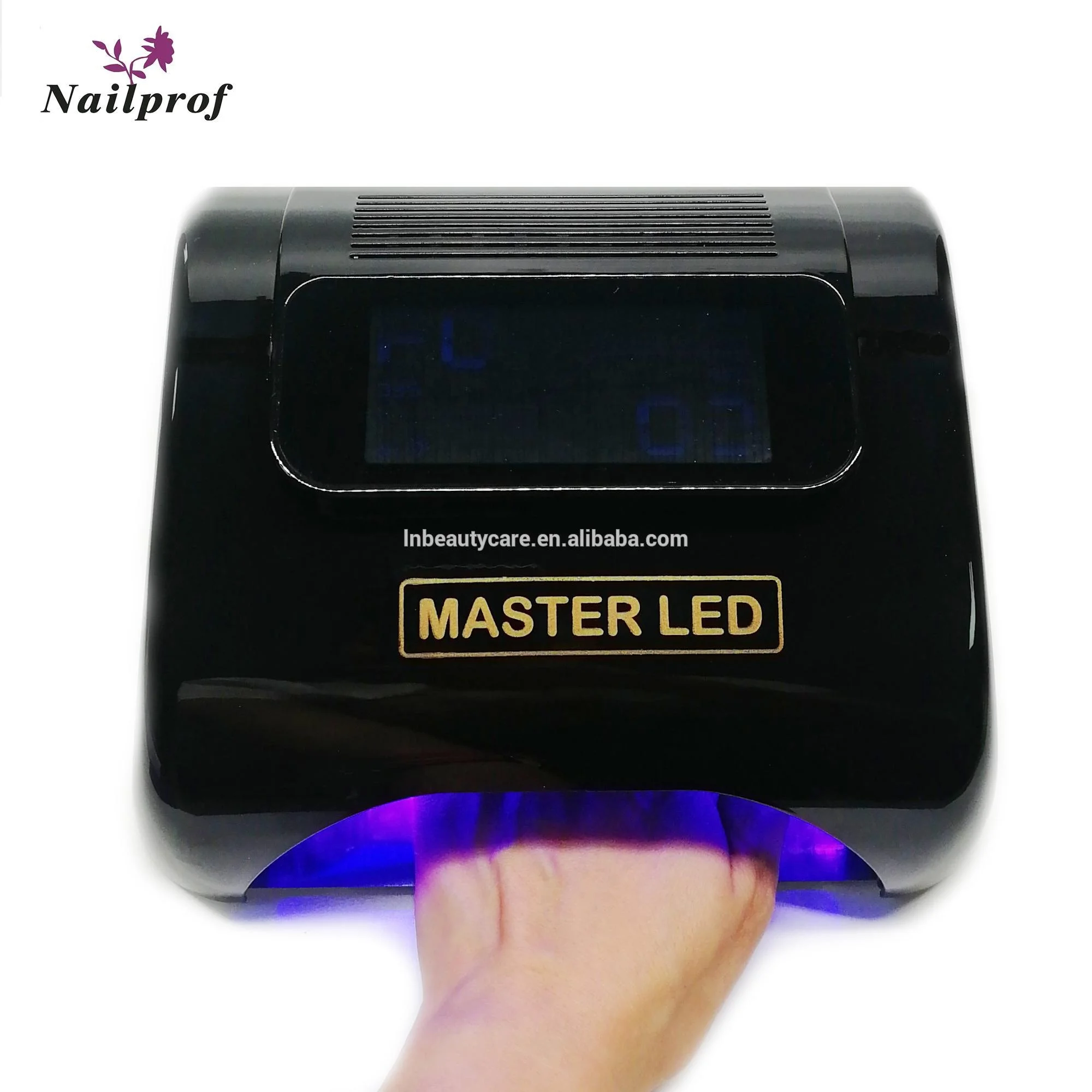 Factory price! Nailprof Cordless Rechargeable 48W Nail UV LED Nail Lamp Gel Polish Curing Lamp With Bottom 10s/20s/30s/40s or OEM Timer Setting