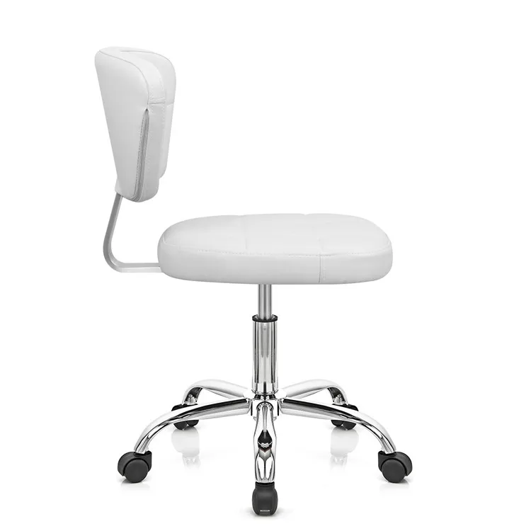 funky design PU seat height back salon shop stool
