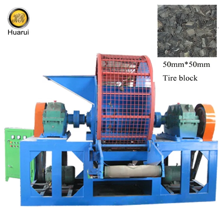 Used Tire Shredder Prices Machine Tire Shredding Plant For Rubber Blocks And Granules Pieces For Sale
