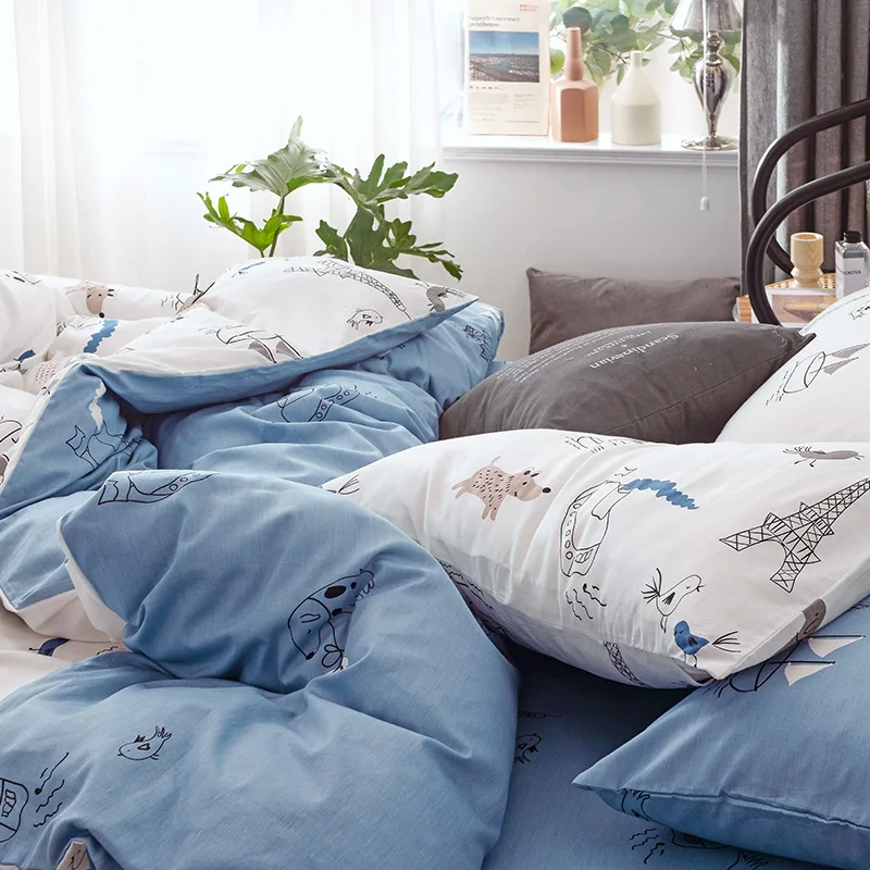 100% cotton arabic fabric textiles new bed designs bedding set