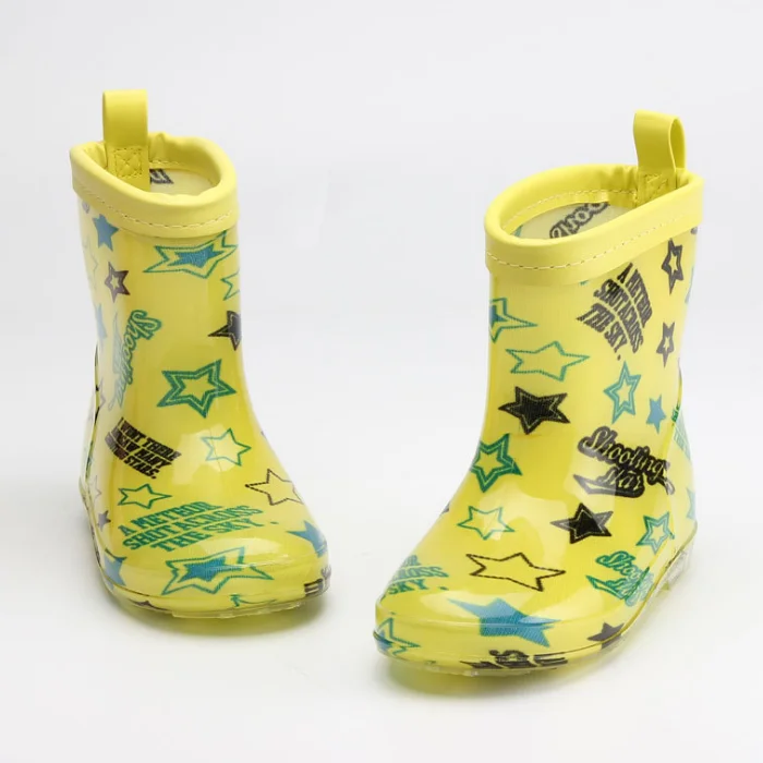 
YY10094S Fashion design waterproof rubber rain boots PVC jelly rain boots for kids 