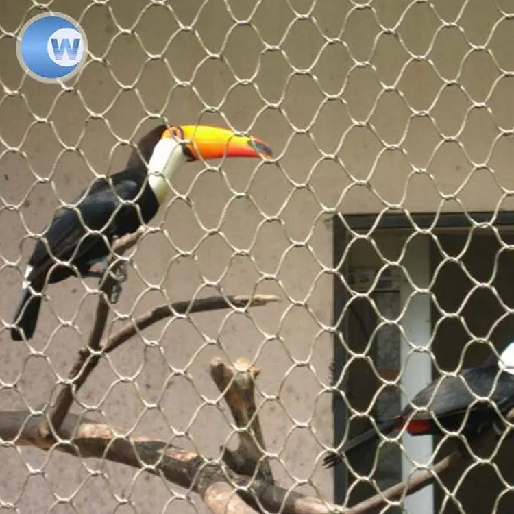 Дешевая клетка для птиц из нержавеющей стальной трос сетка вольер сетки