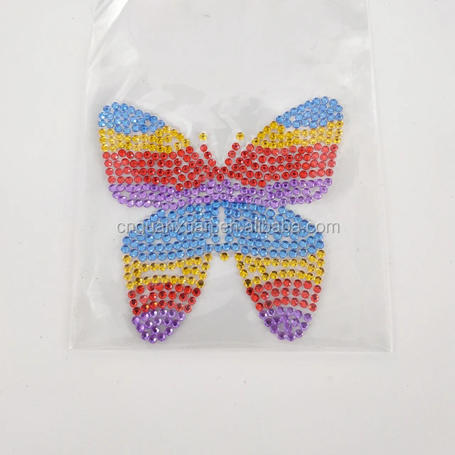 
twinkling jewelry plastic crystal rhinestone cell phone stickers 