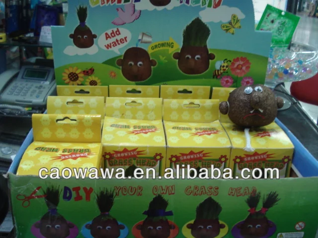 Детская голова травы, кукла травы, украшение для дома (мода)