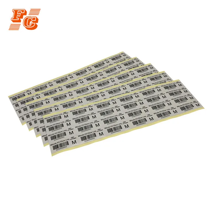High quality adhesive serial number barcode label paper
