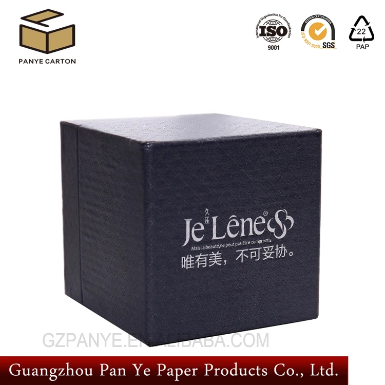 
2021 Difference size square Cardboard plain Matt Black Box For Wholesales 