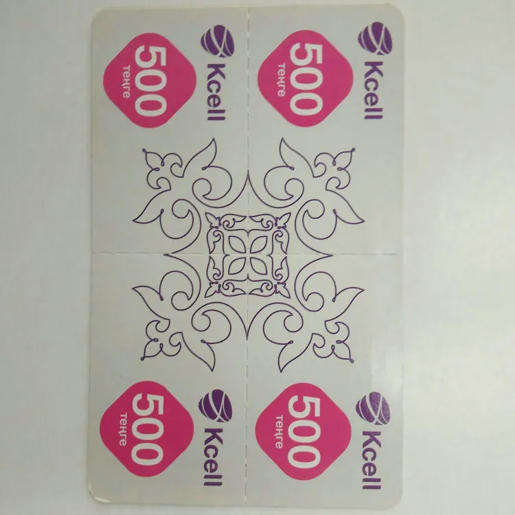 
teleocom scratch off recharge top up card 