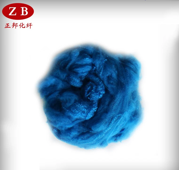 
colored good dacron polyester staple fibers 