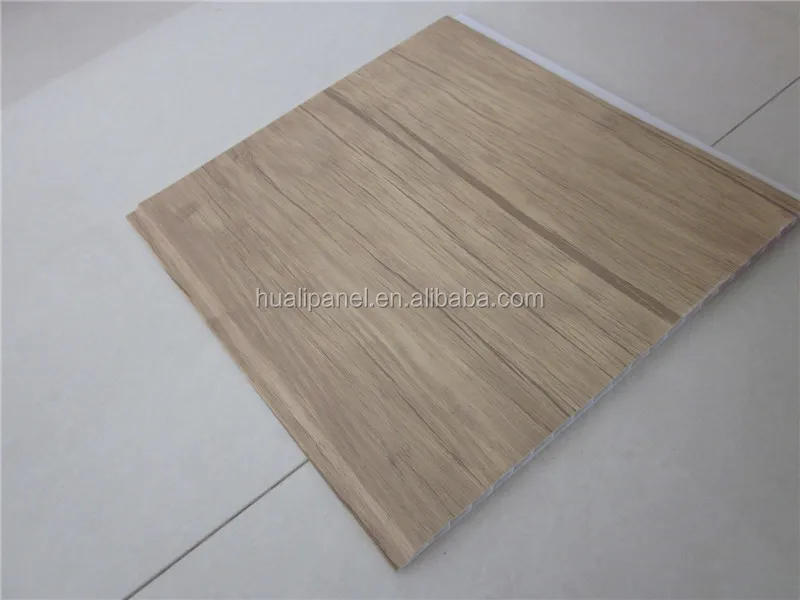 
india best seller plastic wall panelling 7mm*25cm,2.6kg V groove wood laminated 