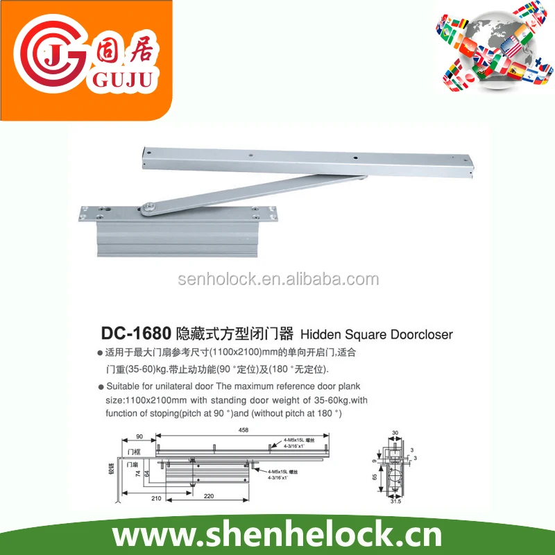 aluminum hot selling Door Closer exw OEM factory door accessory closer