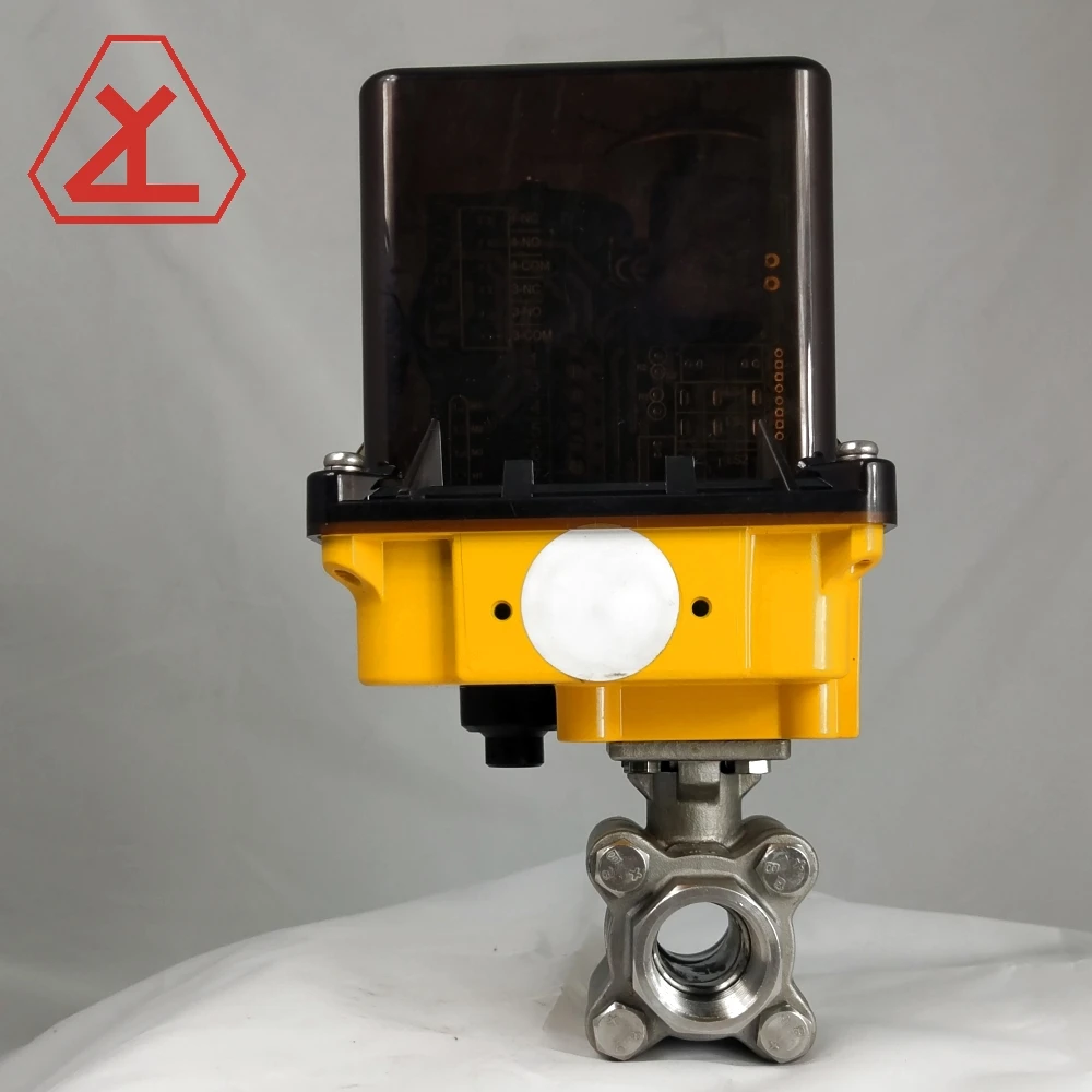 
3-PC 2000PSI ISO 5211 pad automatic motorized ball valve 