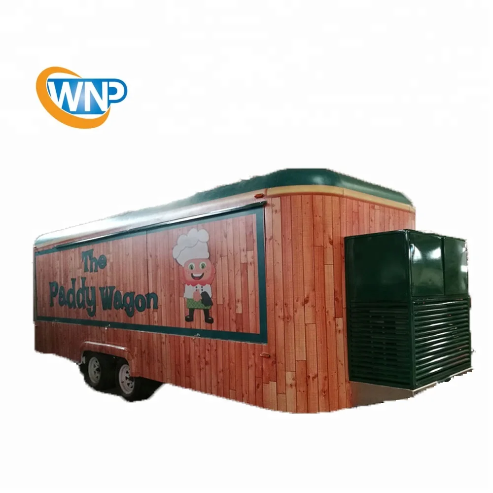 
WNP-7000S steel plates coffee juice hamburger selling mobile food bus food truck trailer 