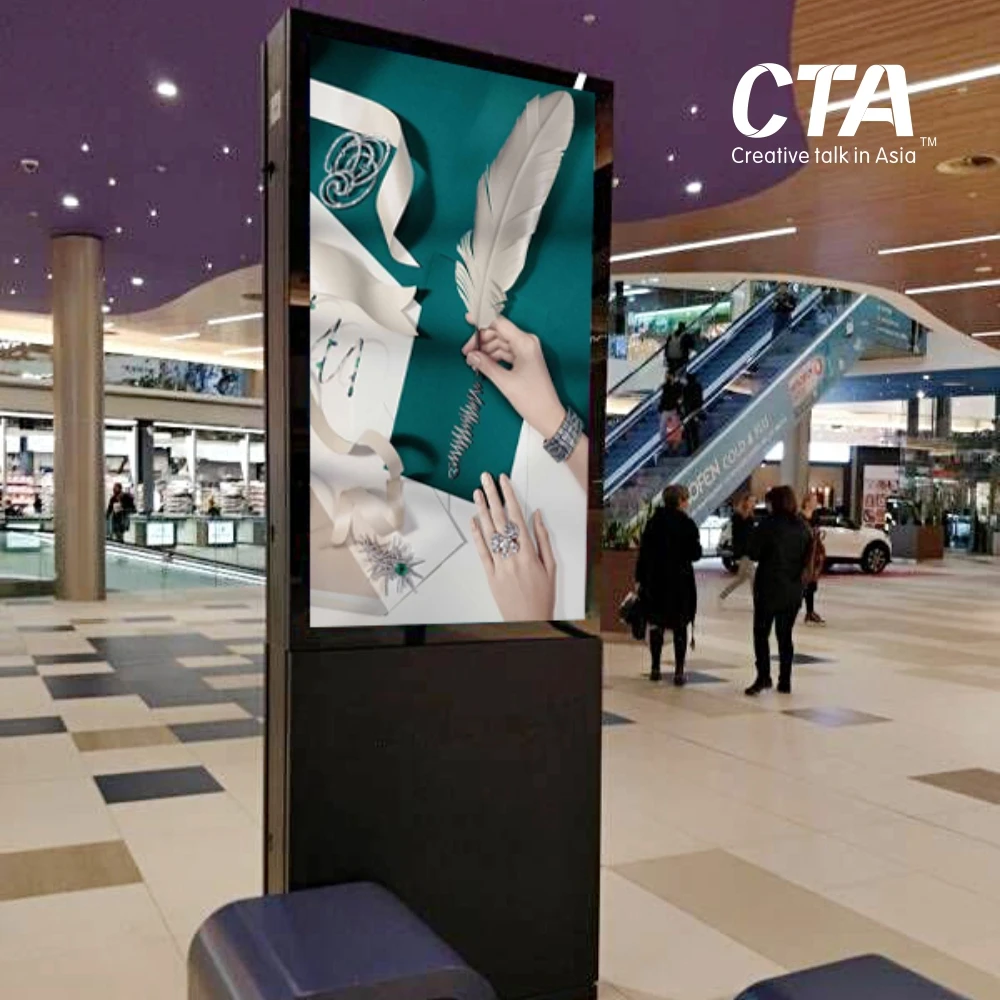 Guangzhou two side lcd led advertising display machine ,screen manufacture