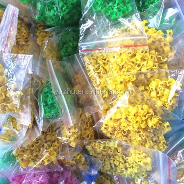 Manufacture 3mm Bird Canary Ring Budgie Rings Plastic O clips rings supply