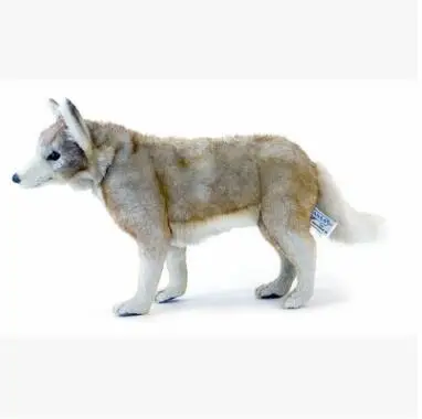 Customize Lifelike Realistic Plush Big Wolf Toy