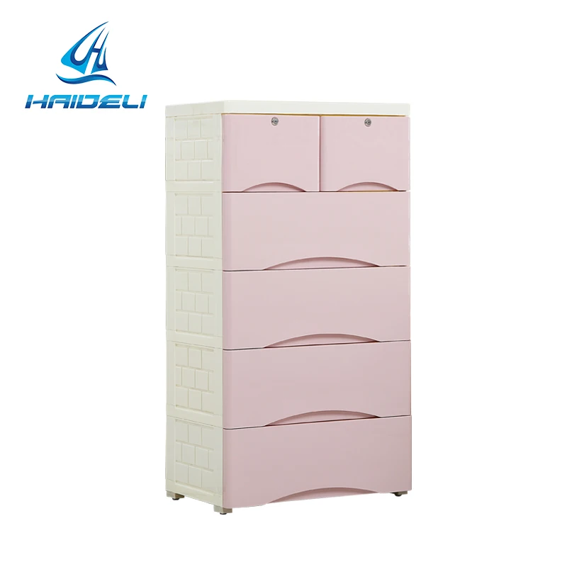 living room 3 layer plastic drawer storage cabinets