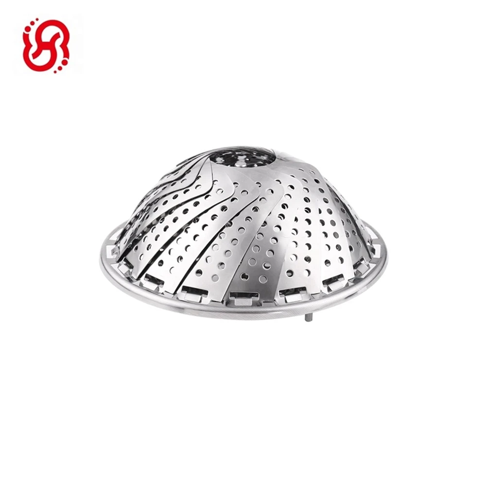 Portable Foldable Stainless Steel Food Vegetable Steamer basket