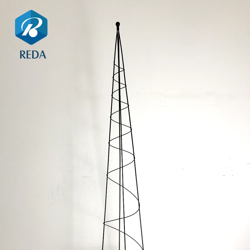 
Wholesale metal outdoor garden plant and flower stand/cone shape climbing plant support 
