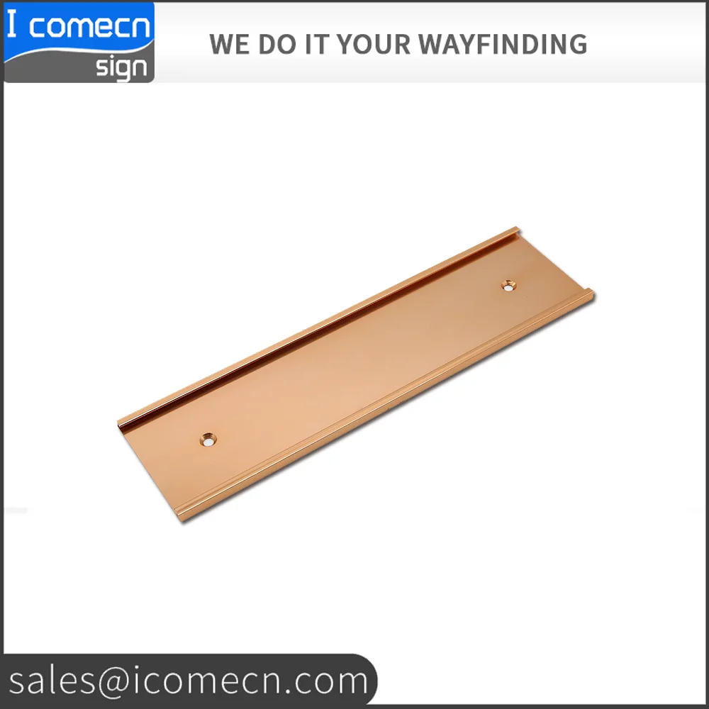 Wall Mounted Interior Signage Office Door Sign with inserted plate
