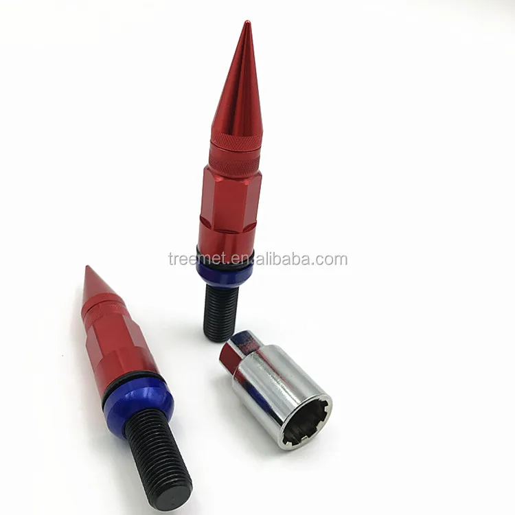 M12X1.5 M12X1.25 M14X1.25 M14X1.5 Racing Wheel Spiked Lug Nuts