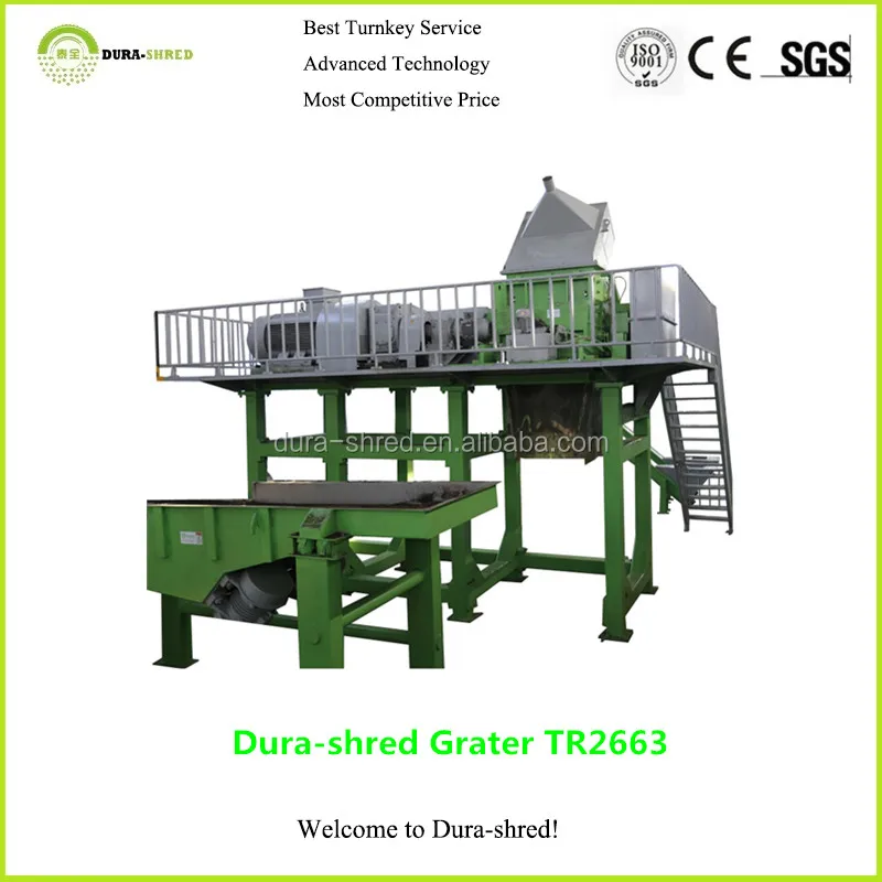 Grater Rasper Dura-shred Fully Automatic Truck Tyre Vulcanization Comminution Machine Tire Recycling Machine New Product 2023