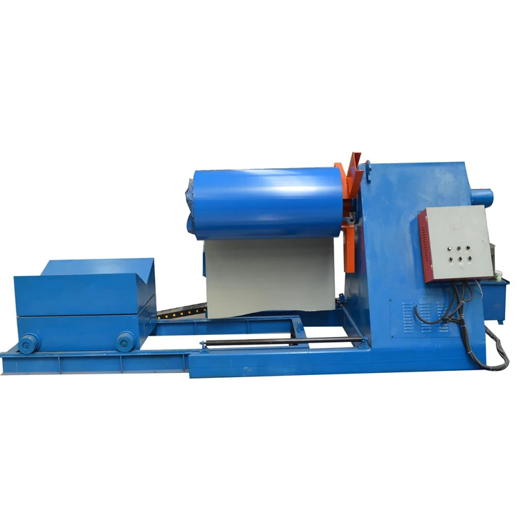 Hydraulic Sheet Decoiler and Uncoiler Machine Automatic 5 Tons Straightener Feeder & Uncoiler,tile Forming Machine Steel Tile
