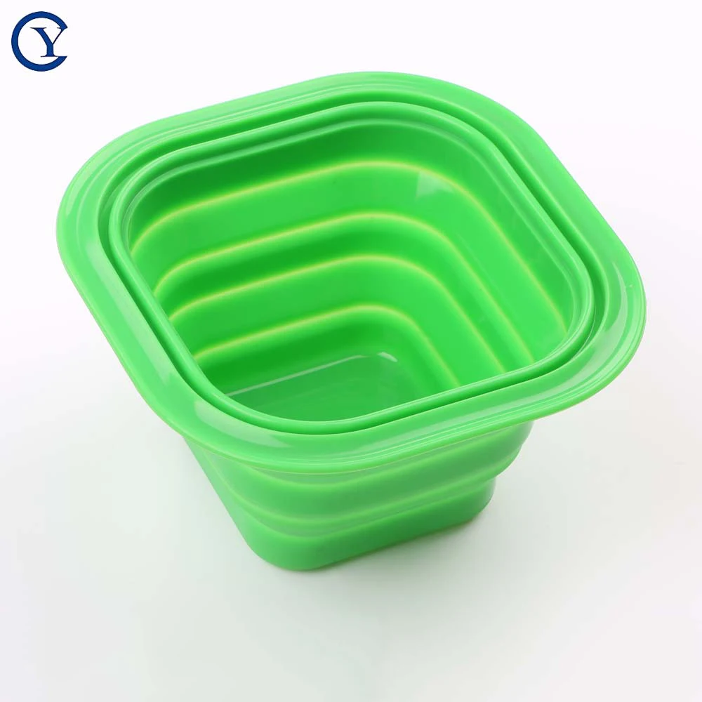 Портативный пищевой складной силикона собачья миска