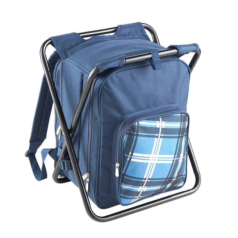 Outdoor Multifunction Fold Fishing Stool Picnic Backpack