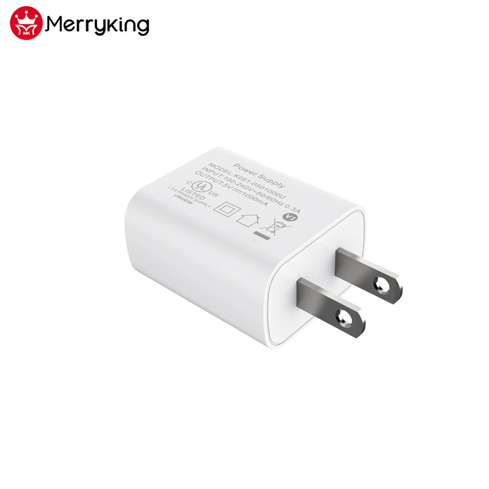 Сетевой адаптер USB 5 в 2,1 А, Сверхбыстрая зарядка для мобильного телефона с тонким настенным адаптером