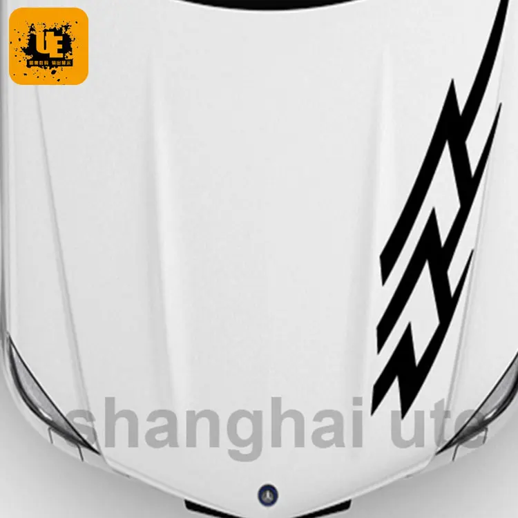 EL glowing stickers on car