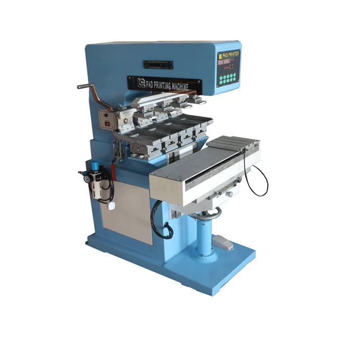 CE Approved Microcomputer Controlled Easy Operation Multifunctional 4-Color Pad Printer Shuttle Electric Semi-Automatic Used