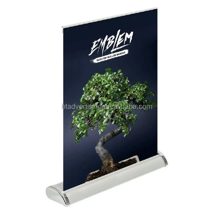 a3&a4 mini roll up banner pocket desktop roll screen