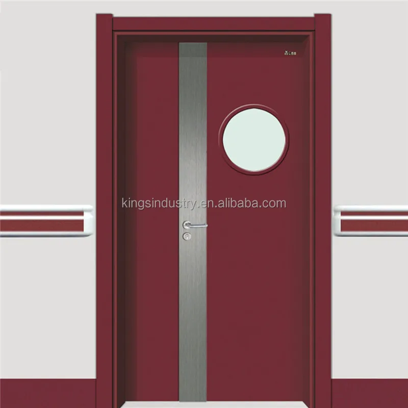 
China Factory Hot Sales Hopital door with 304 Stainless steel Kick Plate lock handle door 