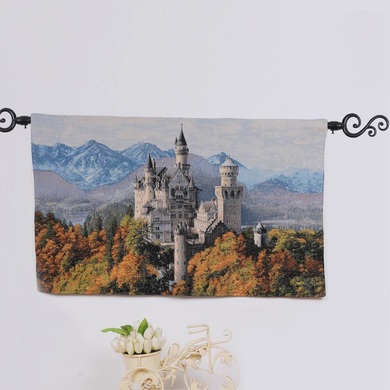 Vintage Style Tapestry Wall Hanging World Map Fabric Painting Wall Picture For Bedroom