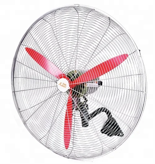 26 30 inch Hot Sell Heavy Duty  Osciallating Metal Industrial electric Wall Mounted Blade Fan with Copper Motor ventilator