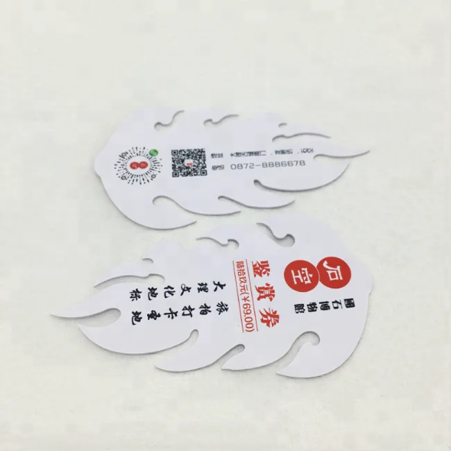 
Customized printed special shape business card 