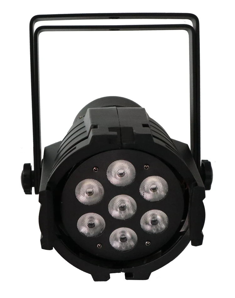 7x10Watt RGBA RGB+UV QUAD Par38 Cans Light Pro Ceremony Concert Wedding KTV Party Truss 7x10W RGBW 4in1 LED Mini Par
