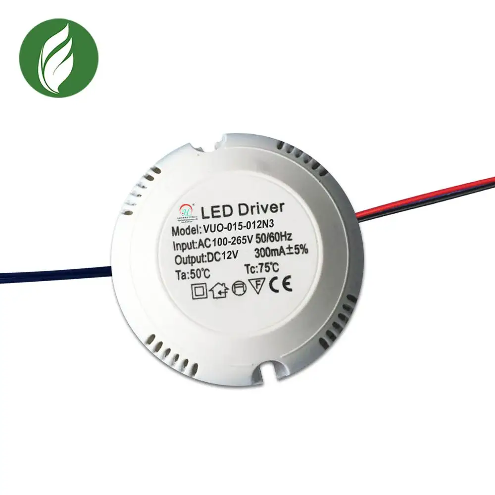 Блок питания постоянного напряжения круглой формы 15 Вт 12 В светодиодный трансферный