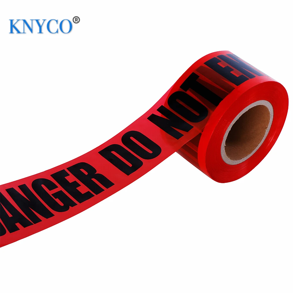 Oversea marketing PE waring barrier safety film danger tape for police safety purpose
