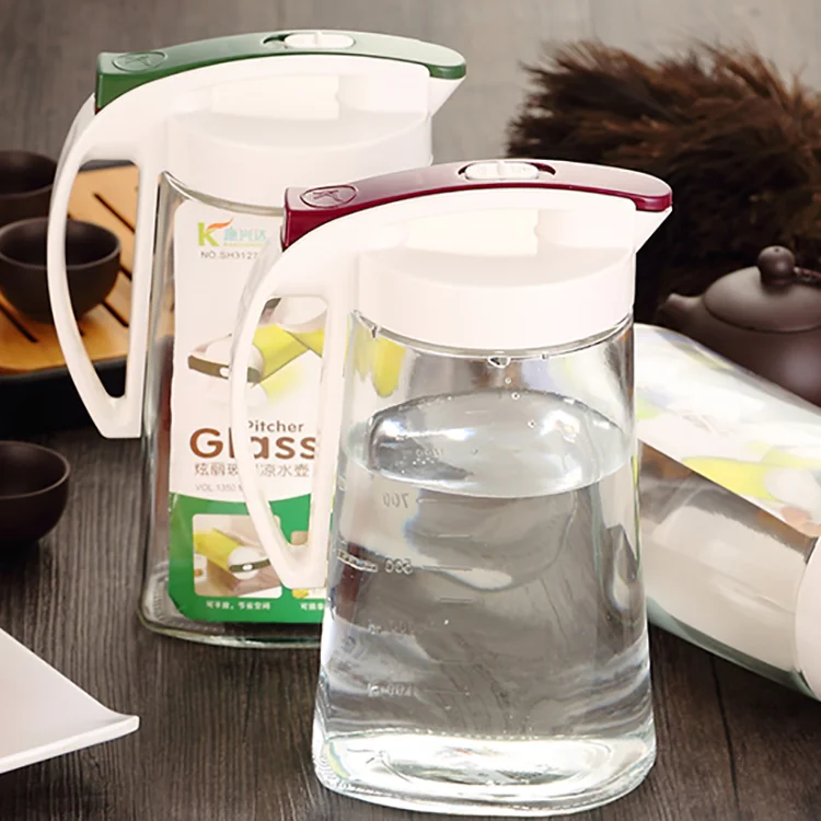 Кухонный кувшин для холодной воды 1350 мл с пластиковой крышкой