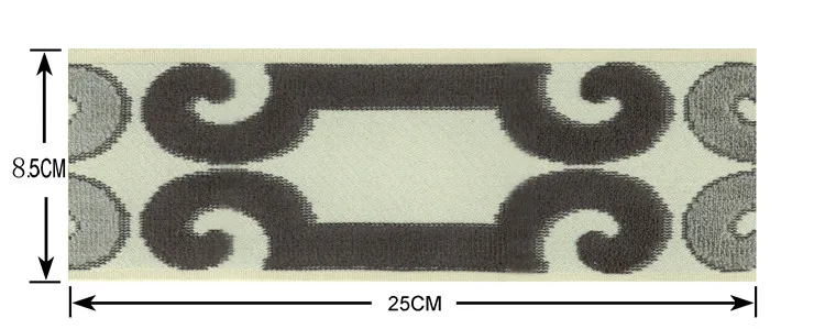 
Popular Chinese Style Polyester Jacquard Velvet Trim 