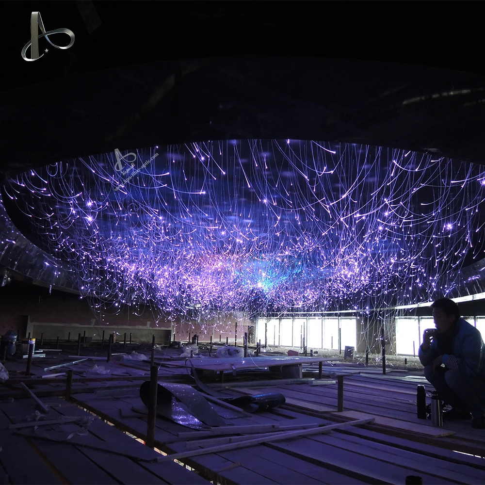 End Glowing Fiber Optics Plastic Optical Fiber Starry Light For Ceiling Roof Top